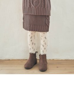 ハート模様編みニットスカート