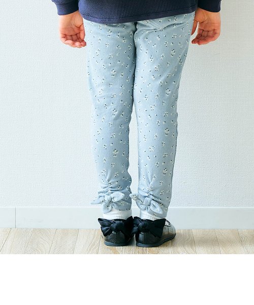 裾リボン/7days Style pants  10分丈