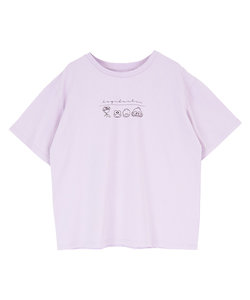 はぴだんぶいロゴプリントTシャツ