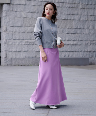 レディースのスカート（パープル/紫色）通販 | &mall（アンドモール 