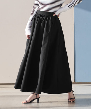 レディースのロング・マキシ丈スカート（ブラック/黒色）通販 | &mall