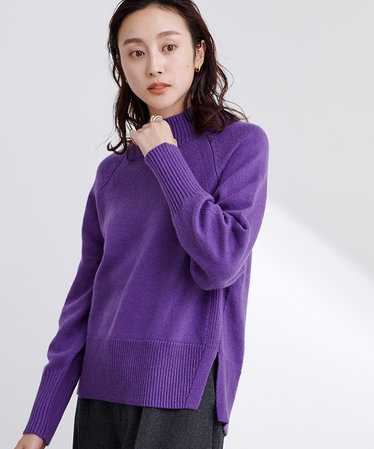 レディースのニット・セーター（パープル/紫色）通販 | &mall（アンド 