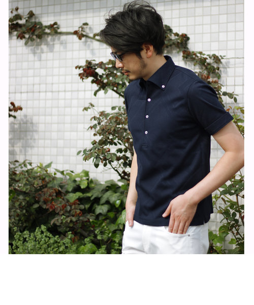 ジオメトリック リンクスポロ/ポロシャツ　JAPAN MADE