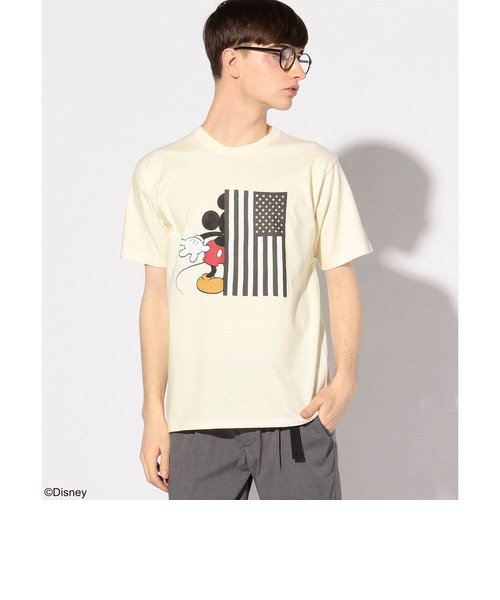 ミッキー×星条旗デザインTシャツ Disney(ディズニー)