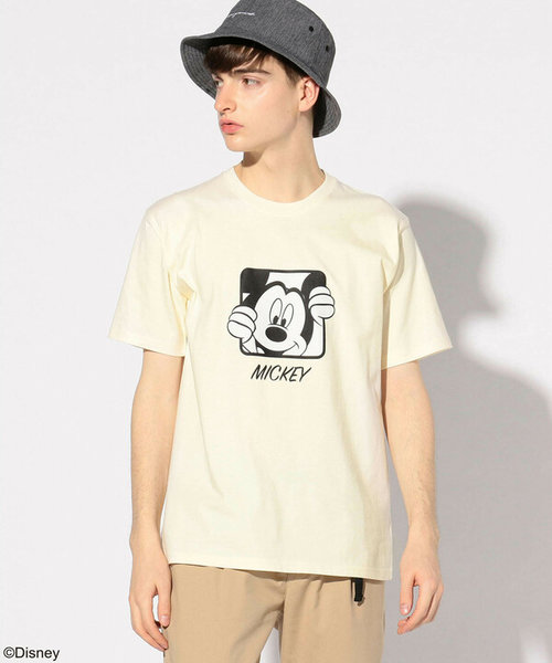 ミッキープリントデザインTシャツ Disney(ディズニー)