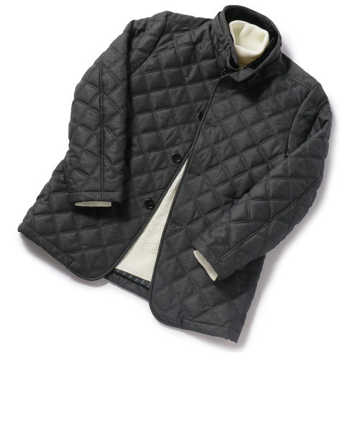 ピンヘッドツイル キルティングジャケット【保温機能中綿（Viwarm）使用】