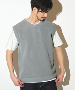 ニットベスト＆ナチュラルストレッチTシャツ（2点セット）