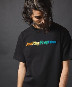 【JUST PLAY】歯ブラシ刺繍グラデーションTシャツ