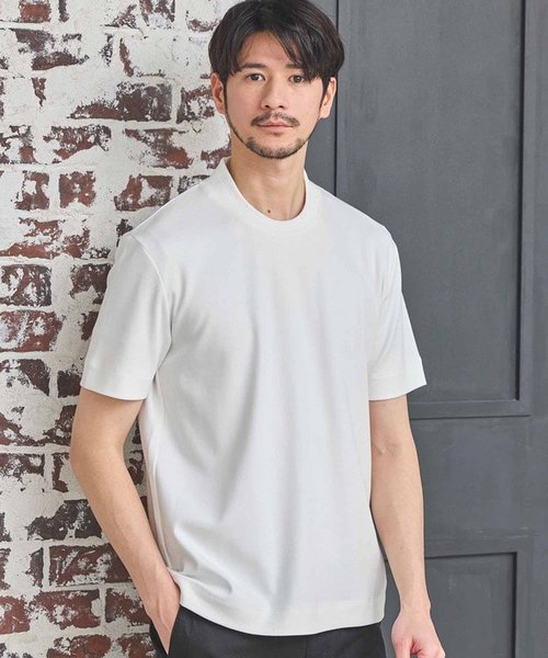 【EFFORTLESS/エフォートレス】シルケットスムースクルーネックテーラーTシャツ