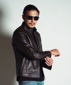 SHEEP LEATHER/シープレザー シングルライダースジャケット