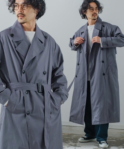 メンズのトレンチコート ブルー ネイビー 青色 通販 ららぽーと公式通販 Mall