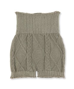 teddy knit テディニット ケーブル編みあったか毛糸パンツ