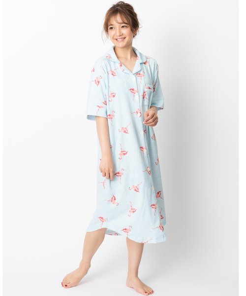 mochi-pileパジャマシャツワンピース