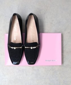 【BRIDGET BIRKIN】ツイードコンビパールビットローファー