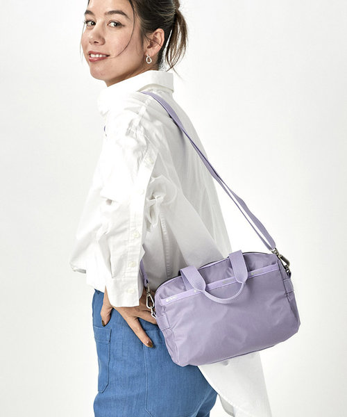 SMALL UPTOWN SATCHEL パープルローズC | LeSportsac