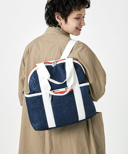 DOUBLE TROUBLE BACKPACK セーターキルティングネイビー