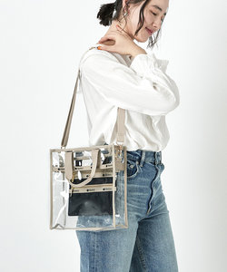 CLEAR SMALL N/S TOTE クリア/ナチュラル