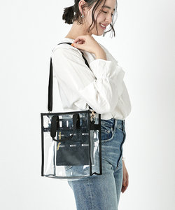 CLEAR SMALL N/S TOTE クリア/ブラック