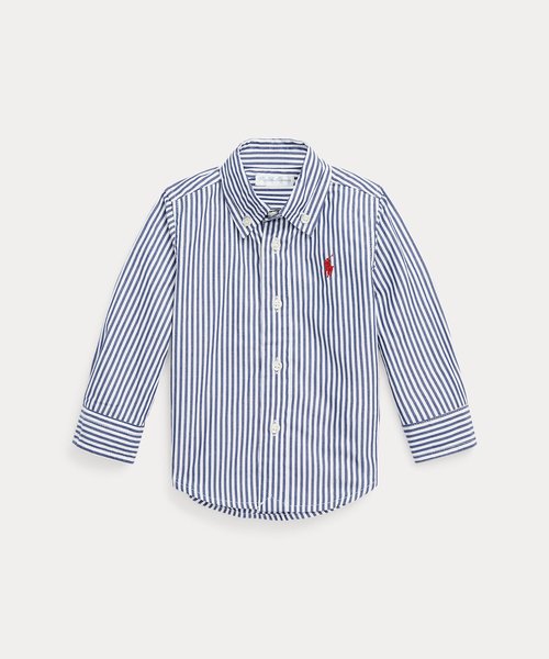 ベビー)ストライプド コットン ポプリン シャツ | POLO RALPH LAUREN