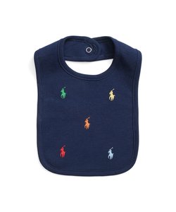 (ベビー)Polo ポニー コットン インターロック ビブ