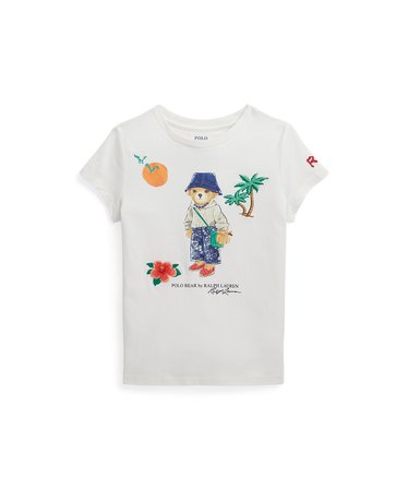 ガールズ 4才～6才)Polo ベア コットン ジャージー Tシャツ | POLO