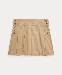 (ガールズ 2才～6才)プリーテッド コットン ツイル スカート