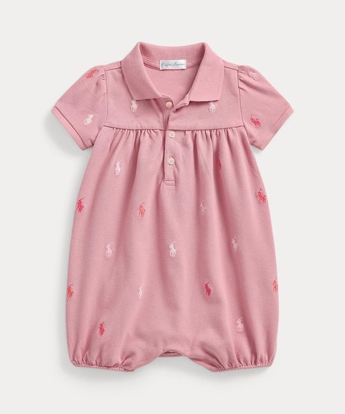 (ベビー)Polo ポニー メッシュ ポロ バブル ショートオール