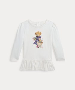 (ベビー)Polo ベア コットン ジャージー ペプラム Tシャツ