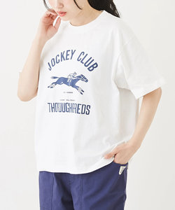 コットン カットソー ロゴプリント Tシャツ