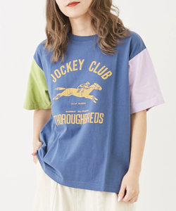 コットン カットソー ロゴプリント Tシャツ