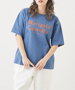 OE天竺 カットソー ロゴプリント Tシャツ