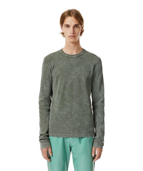 メンズ Tシャツ 長袖 スリムフィット Diesel テ ィーゼル の通販 Mall