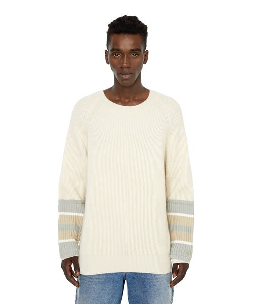 メンズ ニット ダメージ加工 ボーダー Diesel テ ィーゼル の通販 Mall