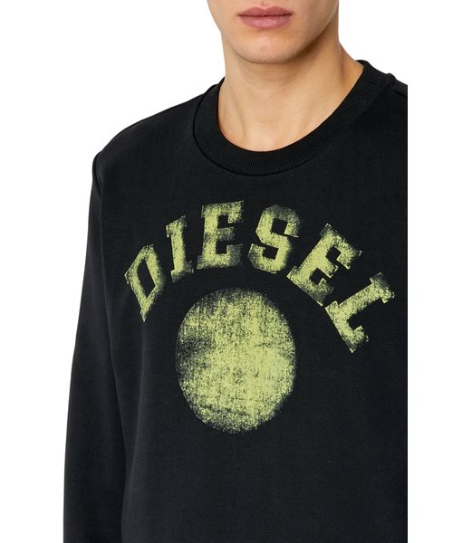 メンズ スウェット レギュラーフィット ロゴ クルーネック | DIESEL