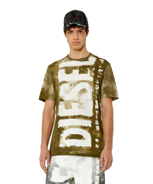 メンズ Tシャツ オールオーバープリント スーパーロゴ | DIESEL ...