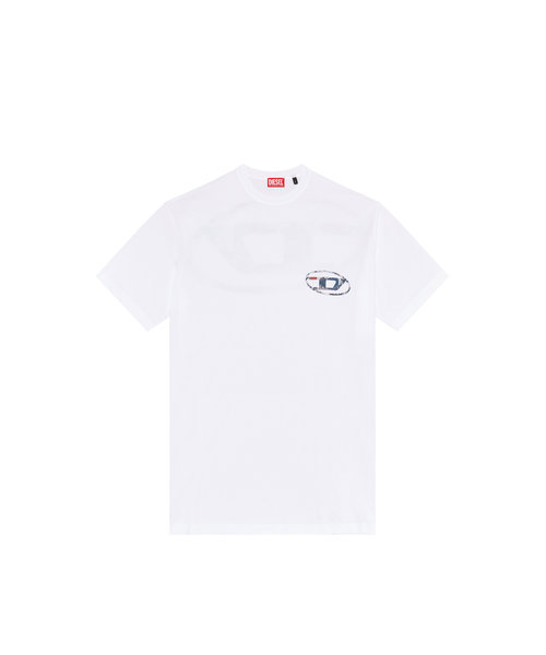 【新品】メンズ Tシャツ ロゴ オーバルD