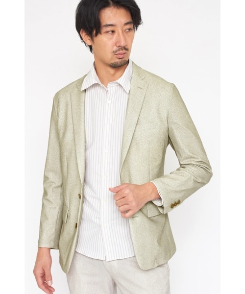 HIGH STREET∴トリコットメッシュヘリンボンプリントジャケット | HIGH 