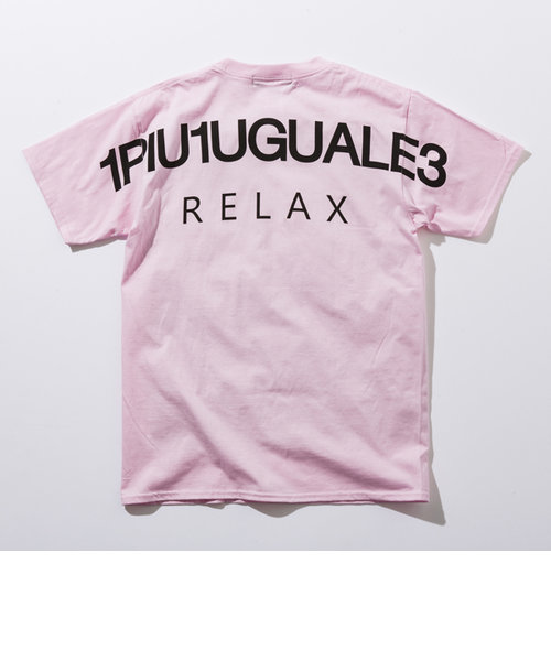 1PIU1UGUALE3 RELAX(ウノピゥウノウグァーレトレ) バックロゴプリントTシャツ