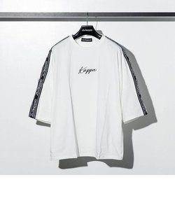 Kappa(カッパ)バックロゴビッグTシャツ (ベージュ/ホワイト/ブラック/ライトベージュ/ライトブルー/ミント)