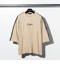 Kappa(カッパ)バックロゴビッグTシャツ (ベージュ/ホワイト/ブラック/ライトベージュ/ライトブルー/ミント)