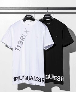 1PIU1UGUALE3 RELAX(ウノピゥウノウグァーレトレ リラックス)グラデーションロゴ半袖Tシャツ