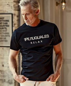 1PIU1UGUALE3 RELAX(ウノピゥウノウグァーレトレ リラックス)フロントロゴ刺繍半袖Tシャツ