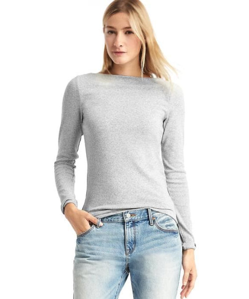 Gap Modern Longsleeve Boatneck Tee