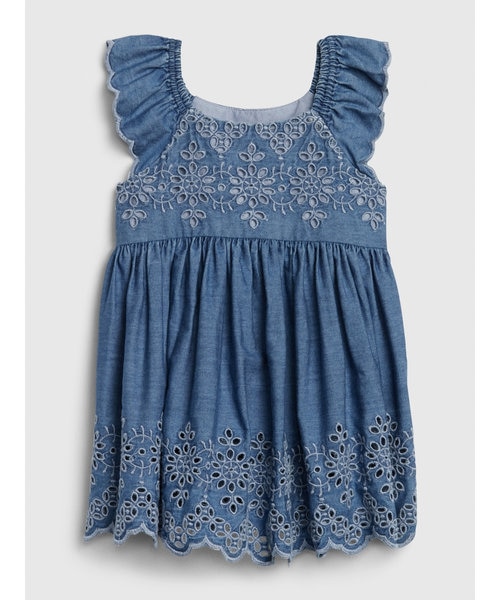 Gapアイレットデニムワンピース ベビー Gap ギャップ の通販 Mall