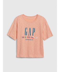Gapロゴ旗ボクシーTシャツ (キッズ)