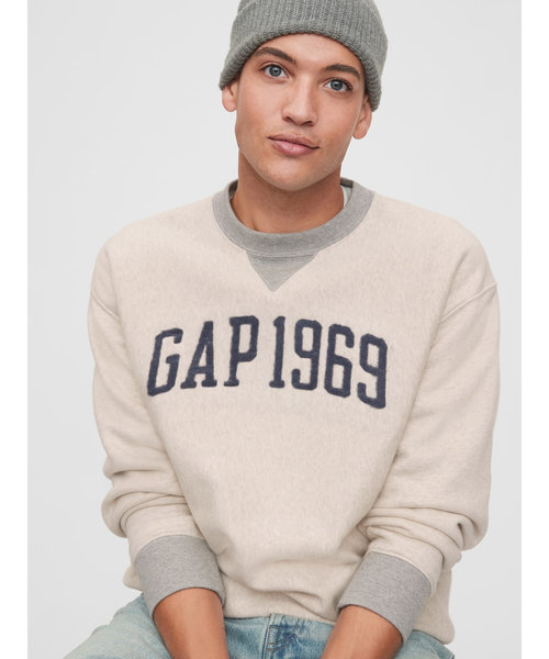 開催中 GAP 裏毛ロゴクルーネックスウェット kids-nurie.com