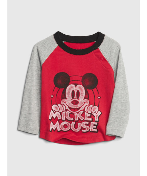 Babygap Disney ミッキーマウス グラフィックラグランtシャツ Gap ギャップ の通販 Mall