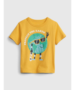 オーガニック ミックスマッチ グラフィックtシャツ (幼児)