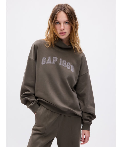 GAP1969 GAPアーチロゴ タートルネック スウェット・トレーナー | GAP