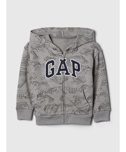 babyGap リラックス GAPロゴ ジップアップパーカー